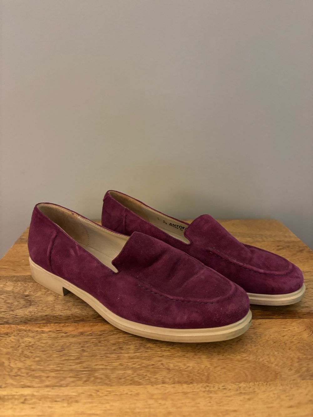 Bally Plum Suede Loafers